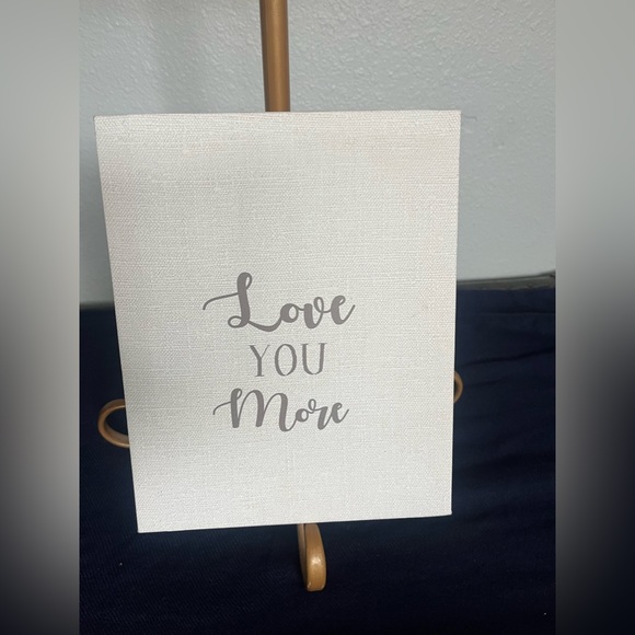 “Love you more” canvas picture. - Picture 1 of 6